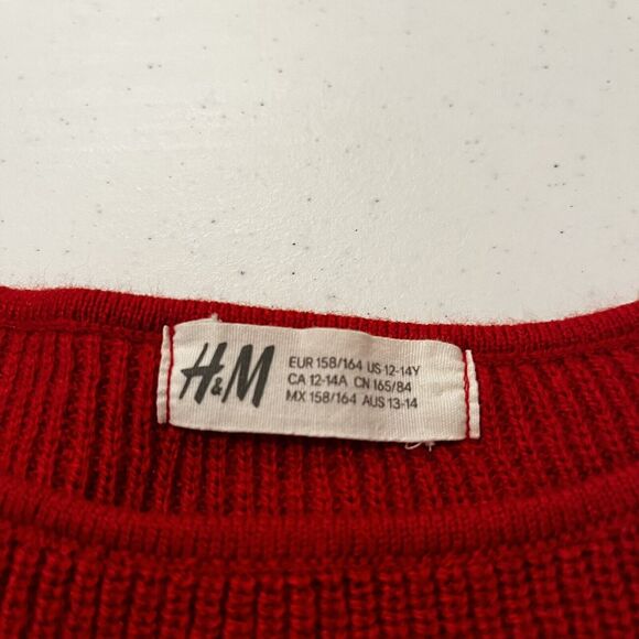 H&M Red, White and Blue Sweater Youth Size 12-14Y (Women Size Small) - Picture 7 of 8